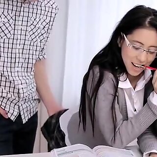 Horny Asian Teacher Releases The Tension With Some Hardcore Porn Action 1