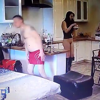 .. Young couple doing amateur porn movies at home ..
